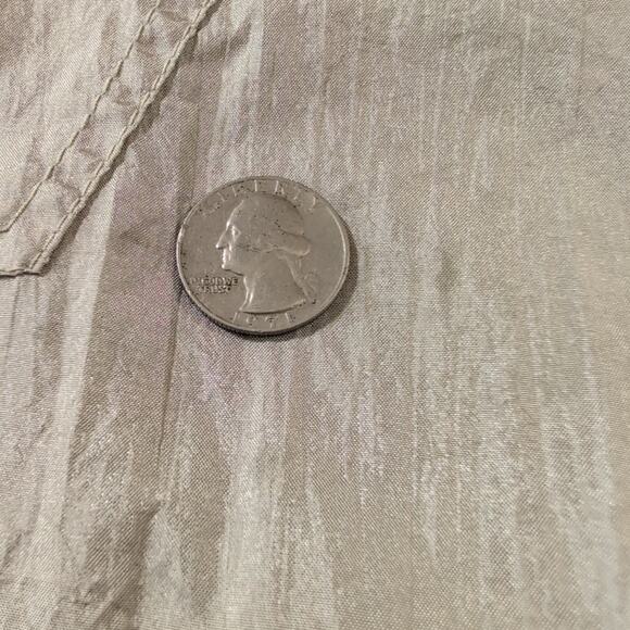 Calvin Klein Jeans gray hooded nylon jacket, women's size medium - Picture 9 of 11